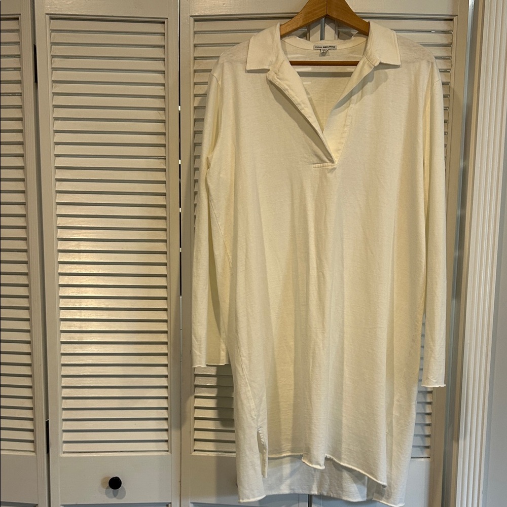 James Perse White Tshirt Dress